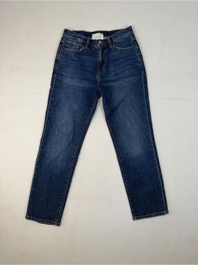 Habitual Womens Lennox Jeans Blue Size 4 27 Straight Mid-Rise Casual Old Money
